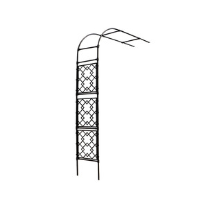 Arche de treillis en fer avec motif en losange pour plantes grimpantes de jardin extérieur – Support durable - Product Image 1