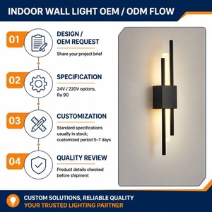 Lámpara de Pared Acrílica Personalizada <span class=keywords><strong>Adele</strong></span>, Estilo Nórdico Moderno, Lujo Ligero, Simple, para Dormitorio, Lámpara de Noche Creativa y Elegante - Product Image 2