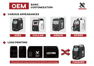Soudeuse à onduleur portable OEM ODM LEVIN DC IGBT <span class=keywords><strong>MMA</strong></span>, adaptée aux électrodes de soudage E7018 - Product Image 5