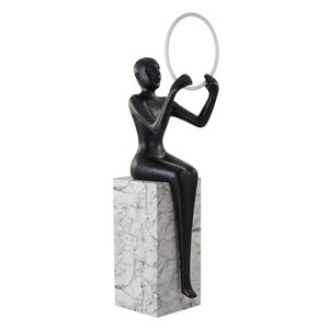 SANXIANG Nouvelle <span class=keywords><strong>Lampe</strong></span> <span class=keywords><strong>sur</strong></span> <span class=keywords><strong>Pied</strong></span> Moderne et Abstraite en Forme d'Humanoïde, en Fer, pour Décoration Intérieure d'Hôtel, Hall de Magasin - Product Image 1