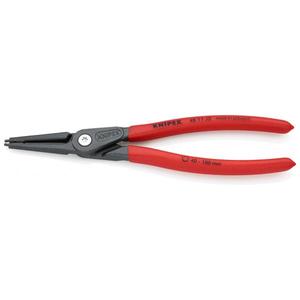 KNIPEX - 48 11 J1 Pince à circlips de précision pour circlips internes dans des trous d'alésage gris atramentisé, poignées avec plastique antidérapant - Product Image 1