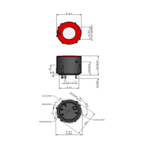 Sensor electroquímico de monóxido de carbono A5F, 30.5mm de diámetro, 5 nervaduras, para uso en detectores - Product Image 2