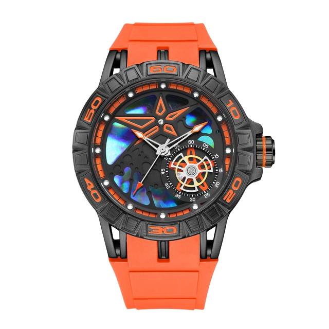 Fenyi Wholesale High Quality Vintage Analog Casual Unique Pointer Silicone Fashion Sports Quartz Watches for Men