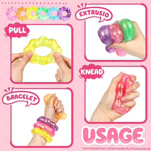 Jouets anti-stress en forme de donut, bracelet sensoriel souple en forme de fleur, cadeau de fête pour enfants et adultes - Product Image 5