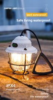 Lampe de camping suspendue à haute luminosité, à intensité variable, longue durée, fonctionnant avec des piles AA, lampe d'urgence