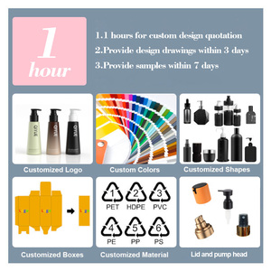 Botella Cuadrada de Plástico PE de 150ml 500ml con Tapa Abatible, Envase para Productos de Cuidado de la Piel, Loción, Champú, Gel de Ducha, Cosméticos - Product Image 5