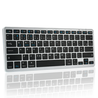 Keyboard Nirkabel Multimedia 78 Tombol 2.4Ghz Ultra Tipis USB Type-C Sinkronisasi Multi-Perangkat untuk Laptop PC Pad Macbook Tablet