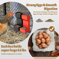 Mangeoire à volaille de haute qualité avec verrouillage grande mangeoire à poulet automatique en métal Facoty