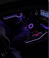 ICarsin Éclairage d'ambiance intérieur LED amélioré pour Toyota Highlander/Kluger XU70 2021-2024 Pièces de décoration et accessoires