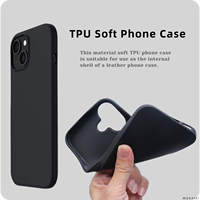 Coque de téléphone en silicone noir mat TPU pour Samsung Galaxy S26 Ultra S25 S24 FE S23 Plus 15 Pro Max, protection souple pour l'arrière du téléphone portable