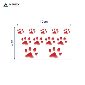<span class=keywords><strong>Tatuaggio</strong></span> Temporaneo Termocromico a Forma di Zampa di Gatto 100x60mm, Adesivo Reattivo al Calore per Amanti dei Gatti, 3 Colori - Product Image 4