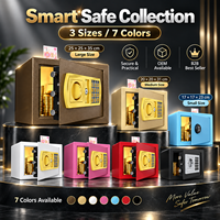 Coffre-fort coloré 17E 20E 25E pour la maison, noir et or, pour argent ou usage personnel, entrepôt, vente, usage domestique