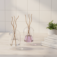 Bouteille de parfum décorative en verre borosilicate, accessoires pour diffuseur à bâtonnets, flacon vide à double paroi pour huile aromatique