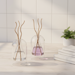 Frascos Decorativos para Aromatizador: Acessórios de Vidro Borossilicato para Difusor de Varetas, Frasco Vazio de Vidro Duplo para Óleo Aromático - Product Image 1