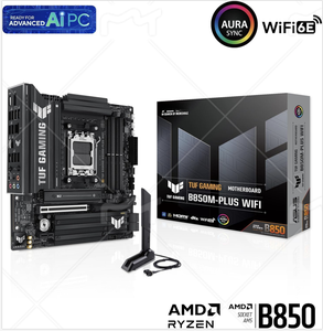 Per ASU TUF Gaming B850M-PLUS scheda madre WiFi <span class=keywords><strong>AMD</strong></span> AM5 14 2 1 80A DrMOS stage <span class=keywords><strong>DDR5</strong></span> PCIe 5.0 3X M.2 wi-fi 6E 2.5Gb LAN DP - Product Image 2