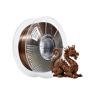 Filament d'imprimante 3D couleur populaire 2025 <span class=keywords><strong>fil</strong></span> plastique <span class=keywords><strong>PLA</strong></span> + soie Bronze noir or universel pour toutes les imprimantes 3d FDM - Product Image 1