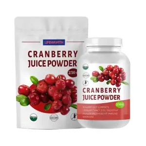 Lifeworth OEM Manufacturers 100% Natural Organic Cranberries Fruit Juice Powder