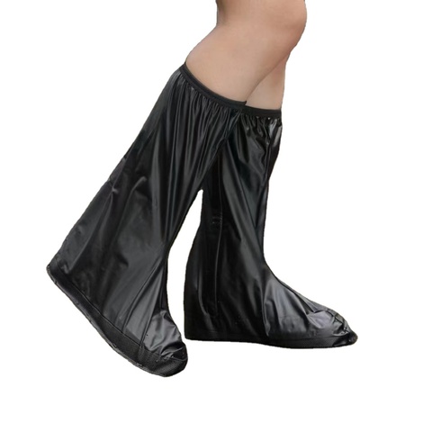 Black Waterproof Motorcycle Biker Rain Boot Shoes Multi-Season Footwear Cover for Winter Summer Autumn