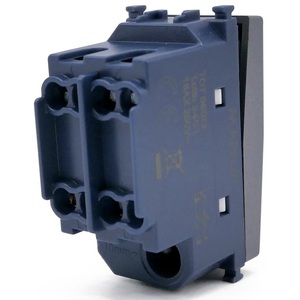 Interrupteur bipolaire avec voyant lumineux gris compatible avec Vimar Arke - Product Image 2