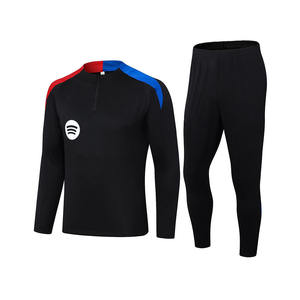 Ropa Deportiva Transpirable <span class=keywords><strong>de</strong></span> Alta Calidad para Hombre. <span class=keywords><strong>Camisetas</strong></span> <span class=keywords><strong>de</strong></span> Fútbol con Media Cremallera al por Mayor, Camiseta <span class=keywords><strong>de</strong></span> Manga Larga y Pantalones <span class=keywords><strong>de</strong></span> Entrenamiento para Hombre, Estilo <span class=keywords><strong>Barcelona</strong></span> - Product Image 3