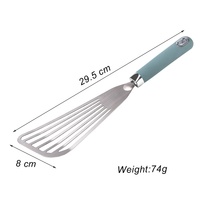 Petit poisson à Steak en acier inoxydable, outil de cuisine, de taille extra Large, à fente avec manche en Tpr