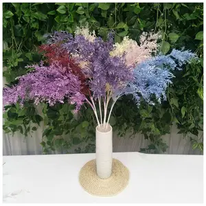 New Product Artificial Fog Flower Soft Rime Flower Wholesale Plastic Artificial Soft Rime Fog Flower for Backdrop Decoration