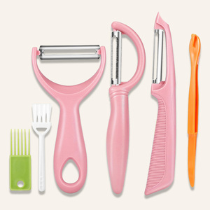 Set di Pelapatate in Acciaio Inox Maisons, Lavabili in Lavastoviglie, Antiaderenti, con Buona Presa per Mele, Carote, <span class=keywords><strong>Zucchine</strong></span>, Cetrioli - Product Image 1