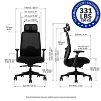 Chaise de bureau ergonomique en maille au design moderne, vente en gros OEM/ODM, sièges de travail pour mobilier de bureau professionnel