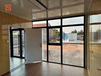 Maison préfabriquée de luxe personnalisée 20 pieds 40 pieds Conteneur plat Maisons modulaires Installation facile Matériau en acier pour la vente d'utilisation d'hôtel