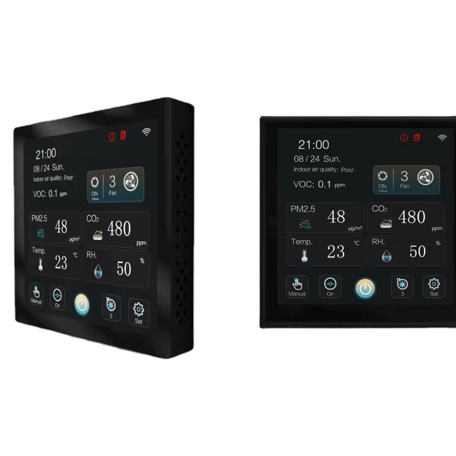 Novelty MIA-6GS Smart Ventilation Controller Show Co2 and Humidity Air ERV /HRV System RS485 WIFI Tuya Remote Control