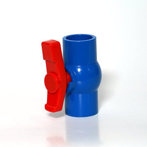 บอลวาล์วพีวีซี 1 นิ้ว แบบปากแบน สำหรับต่อท่อน้ำ ใช้ในบ้านและตู้ปลา - Product Image 3