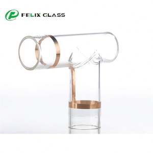 Tubo de Vidrio Borosilicato 3.3 Transparente Hecho a Mano OEM con Papel de Lámina Dorada, Forma de Cilindro Personalizada para Uso en Tuberías Industriales en Interiores - Product Image 3