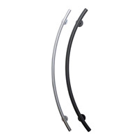 Poignée de traction unilatérale en forme de nœud, noire mate, pour portes métalliques en acier, vente en gros en Chine
