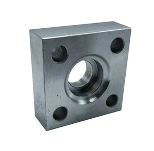 Có thể được tùy chỉnh áp lực cao rèn <span class=keywords><strong>4</strong></span> lỗ thép không gỉ mặt bích thép carbon mặt bích vuông - Product Image 1