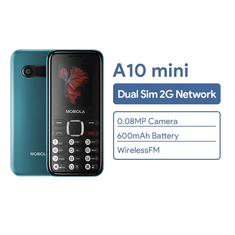 Caliente nuevo A10 mini teléfono dual SIM dual Call 1,77 pulgadas 2G teléfono móvil