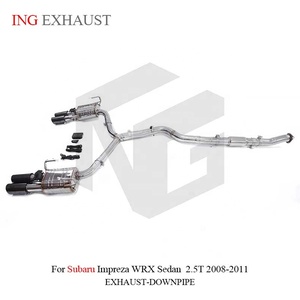 Sistema de Escape de Acero Inoxidable para Automóvil, Directo de Fábrica ING, para <span class=keywords><strong>Subaru</strong></span> <span class=keywords><strong>WRX</strong></span> <span class=keywords><strong>Sedan</strong></span> 2.5T <span class=keywords><strong>2008</strong></span>-2011, Catback de Alto Rendimiento con Cuatro Salidas - Product Image 6