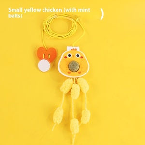 Wholesale Eco-Friendly Interactive Pet Toys <strong>Funny</strong> <strong>Catnip</strong> Ball &amp; Elastic Rope Swing Hi Hanging Door Style Made From Felt - Product Image 6