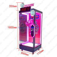 Machine à grue miniature en métal à monnayeur, défi 10 secondes, 110/220V pour centres de divertissement |   Meilleur prix