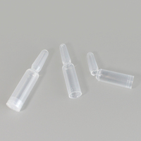 Flacon vide transparent en plastique PETG ou PP de 1.5ml 2ml 3ml 4ml pour cosmétique