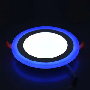 Lustre de led colorido duplo, preço de fábrica, 3 + 3w 6 + 3w 12 + 4w 18 + 6w, cor dupla