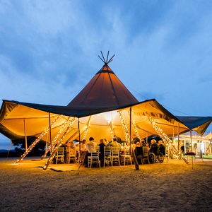 Nhà Máy Giá ngoài trời không thấm nước kim tự tháp Safari Lều sang trọng lớn bên nhà hàng glamping Tipi lều - Product Image 2