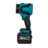 Souffleur sans fil professionnel 21V, 2 vitesses, batterie lithium, nettoyeur de feuilles et de poussière électrique, kit d'outils de jardinage, boîte