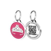 Großhandel Hochwertige Metall Hunde marke Benutzer definierte Rfid Erkennungs marken Qr Code Scan Haustier Hunde marke