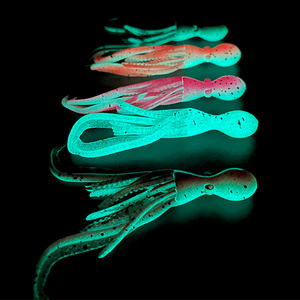 Señuelo Blando Biónico Luminoso UV TEASER HK037 de 10cm y <span class=keywords><strong>5g</strong></span> para Pesca de Calamar y Pulpo, Asistente Artificial de TPE, Señuelo de Plástico Blando de Pulpo - Product Image 5