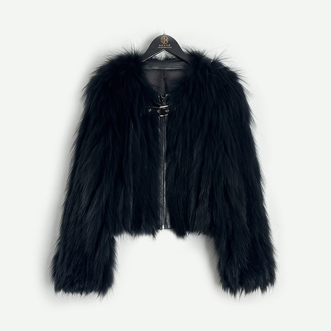 2026 New Arrival Women Real Fur Coat Luxury O-neck Long Sleeve Real fox Fur Coat for Winter