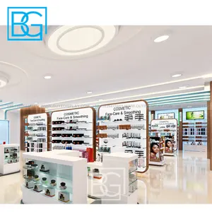 Armadio di vetro fornitore di fascia alta di farmacia cassetto unico farmacia decorazione negozio di farmacia Interior Design