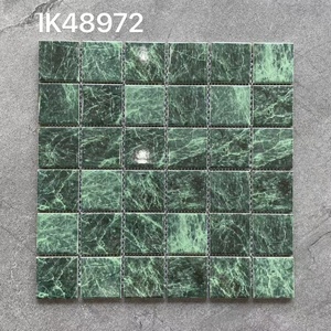 Azulejo de Porcelana Verde Mate Mediterráneo con Diseño de Flor Grande <span class=keywords><strong>para</strong></span> Piscina, <span class=keywords><strong>Cocina</strong></span>, Baño, Inodoro, Balcón y Entrada - Product Image 5