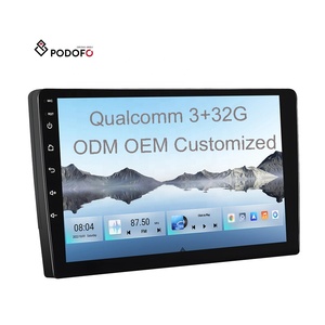 Podofo Qualcomm 8Core 10 ''Carplay QLED Xe Đài Phát Thanh Stereo 3 + 32G Android Tự Động DSP GPS Wifi FM AM Rds <span class=keywords><strong>3D</strong></span> Mô Hình OEM ODM Para Ô Tô - Product Image 1