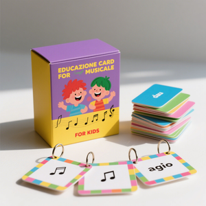 Tarjetas Flash de acordes de Piano codificadas de colores para estudiantes creativos de música educativa divertida impresa personalizada, regalo perfecto para niños - Product Image 6