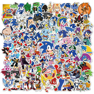 ZY3185S 100Pcs Cartoon <strong>Sonic</strong> Scrapbook Graffiti DIY <strong>Stickers</strong> Decorative Cup Guitar Laptop Luggage Vinyl Waterproof <strong>Sticker</strong> - Product Image 2